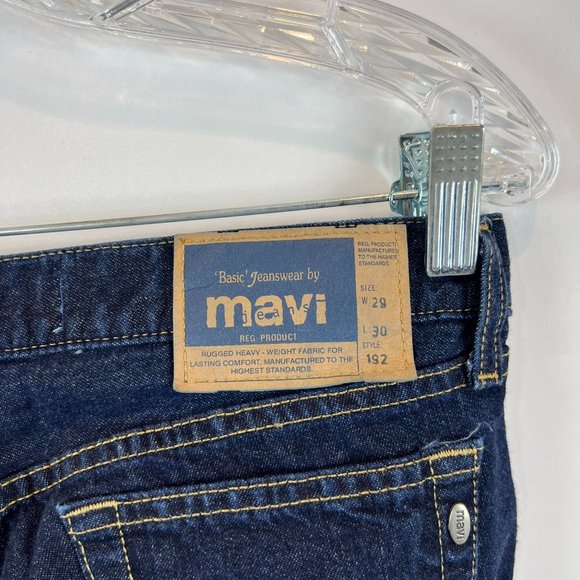 NWOT Mavi Style 192 Flared Denim Jeans Dark Wash Classic 100% Cotton Size 29/30 - Picture 10 of 14